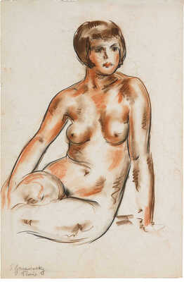 Грановский Самуил Соломонович. Сидящая обнаженная 